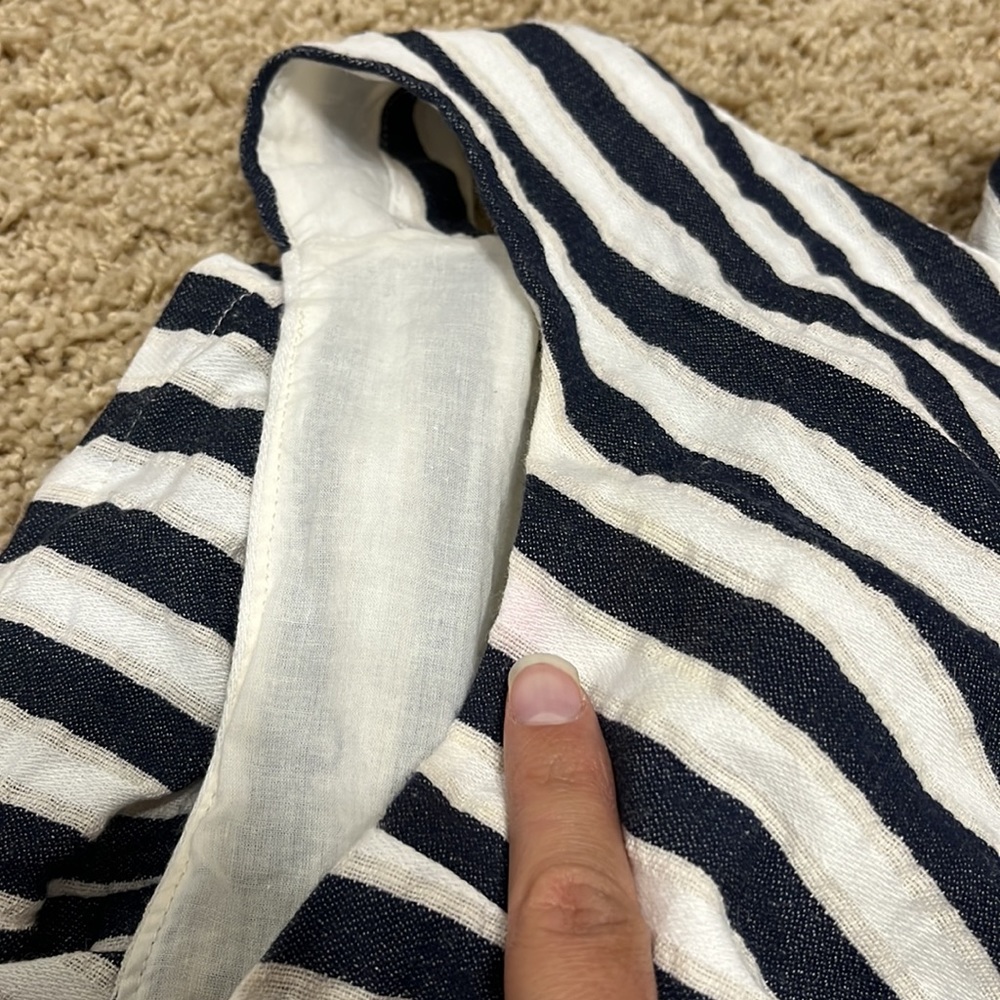 J.Crew Factory Striped Button Front Dress - Picture 6 of 6